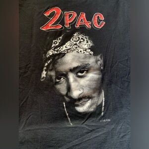 2PAC Shakur Rapper “All Eyes On Me” Concert Short Sleeve Mens T-Shirt Portrait